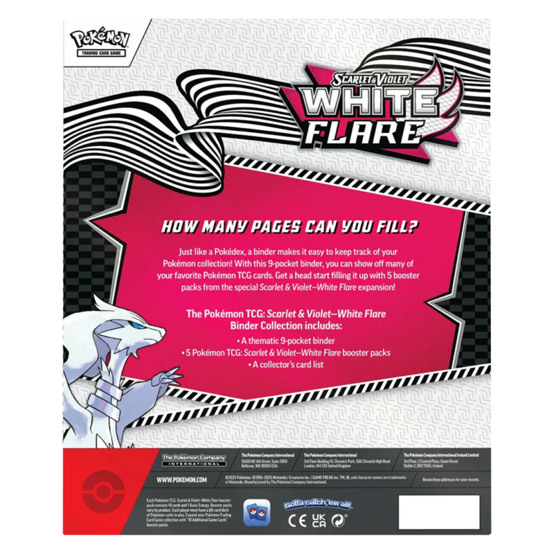 White Flare Binder Collection - Maney Cards