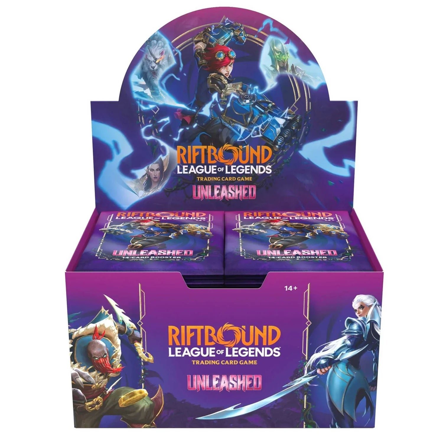 riftboundunleashedbox Riftbound: League of Legends TCG - Set Three: Unleashed Booster (24 Count) - Maney Cards