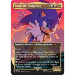 Magic: The Gathering - WPN Exclusive Non Foil Secret Lair - Sonic The Hedgehog: Friends & Foes - Maney Cards