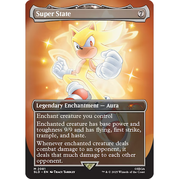 Magic: The Gathering - WPN Exclusive Non Foil Secret Lair - Sonic The Hedgehog: Friends & Foes - Maney Cards